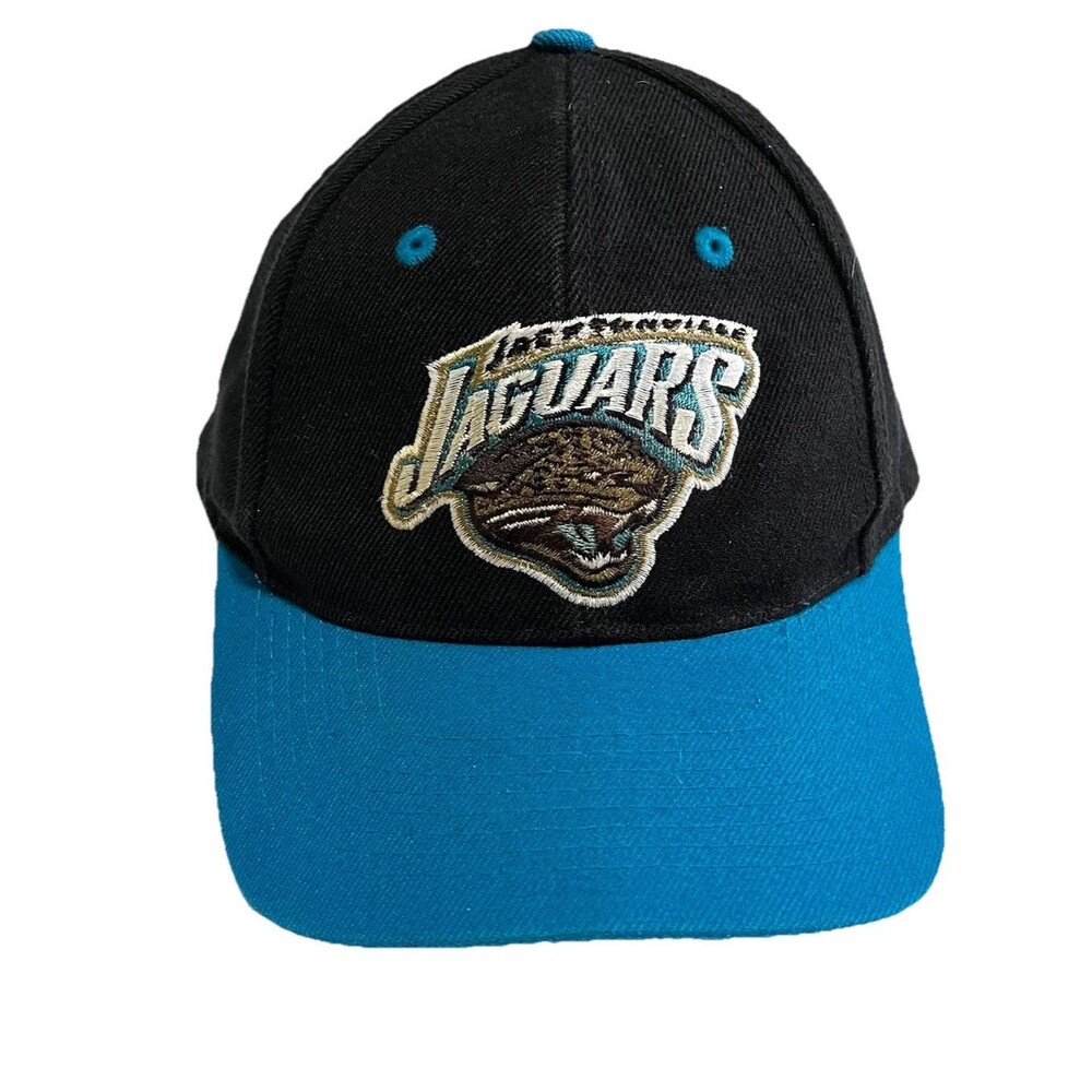 Jacksonville Jaguars Vintage Snapback S/M Hat Cap Twins Enterprise Black/Teal